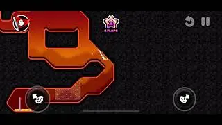 Super Flappy Golf - Volcanic, Hole 8 - Superstar (1 flap)