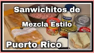 RECETA SANDWICHITOS DE MEZCLA PUERTO RICO A MI ESTILO