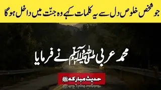 Whoever says these words with sincere heart will enter Paradise | Hadith of the Prophet Muhammad 