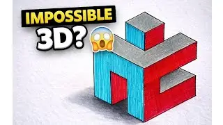 Impossible 3D Geometry Drawing 😲 | Optical Illusion Art Step by Step | 9th Feb 2026 