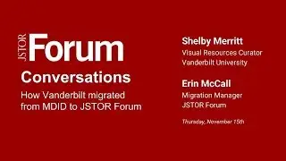 Forum Conversations - Vanderbilt University's MDID Migration