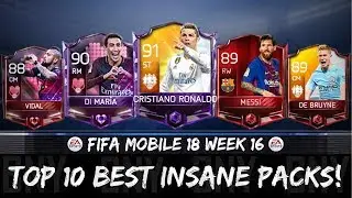 PROFIT TOP 10 PACK OPENING IN FIFA MOBILE 18! BEST HEARTBREAKERS, CARNIBALL & TOTW PACKS!