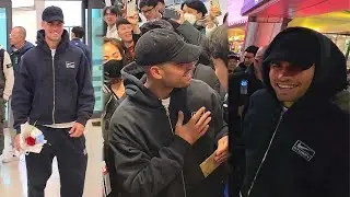 [4K 직캠] 난리났던 알카라스 입국 현장ㅣCarlos Alcaraz arrives in Korea to wild cheers