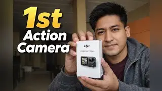 🔥 1st Action Camera 📸 Unboxing 🔥| DJI OSMO ACTION 4|  @Varunsr9 #dji #action #motovlog