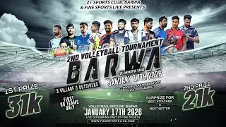 BARWA || 3 OUTSIDERS VOLLEYBALL TOURNAMENT LIVE @FineSportsLive​