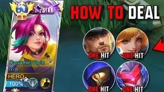 IXIA BEST DAMAGE BUILD ( one shot tricks ) ixia build terbaru dan tersakit