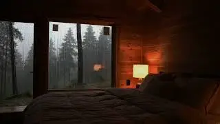 🌧️ Rain on Cabin Roof | Peaceful Ambience for Relaxation & Sleep
