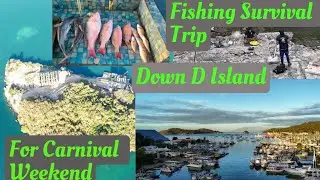Fishing Survival Camping Trip Down D Island for Carnival Catch Clean And Cook + Drone Footage