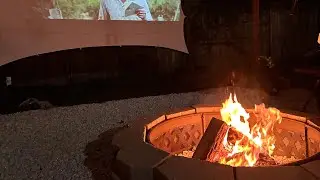DIY Smoke Free FIRE PIT AND MOVIE SCREEN (Smoke free)