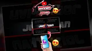 Jonathan YouTube Banner Design Tutorial 🤩😱 #youtube #banner #bannerdesign #youtubebanner #creative