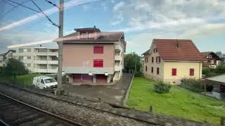 Train ride window view 4K (no music): from Z&uuml;rich to Arth-Goldau
