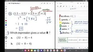Evaluate Numerical and Algebraic expressions