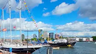 Seagoing tug ELBE 1957. Eendracht Tall Ships 1989. Old ships. SAIL Amsterdam.