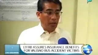 NewsLife: LTFRB assures insurance benefits for Valisno bus accident victims || Aug. 18, 2015