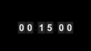 15 Minutes Countdown Timer | Silent (Alarm at End)