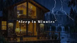 🔴 Peaceful Rain Sounds | Gentle Night Rain to Sleep FAST  Rainy Forest Cabin Ambience for Deep Sleep