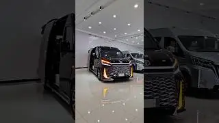 Black Knight 2025 Toyota Hiace Caesar Crown Luxury Edition 🔥❤️ #shorts