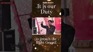 It is our duty to preach the right gospel #davidmasihministries #truewords #masihshorts #viral
