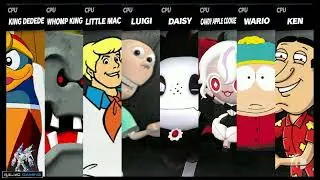 Dedede vs Whomp vs Fred vs Sheen vs Vampire Sunflower vs Candy Apple Cookie vs Cartman vs Quagmire