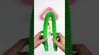 Style and Crunchy ASMR POP-TUBE DIY #diy #satisfyingvideos #relaxing #oddasmr #creative #toys