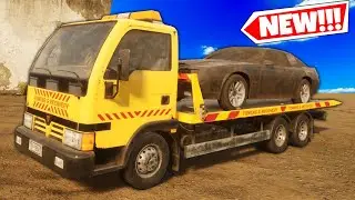 Towing Rusty Old Cars to Sale Them in Car Dealer Simulator!