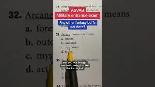 ASVAB AFQT Word Knowledge Vocab 32 #army #asvab