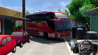 Smooth Bus Drive on Narrow Roads of ETS2 | Jetbus 5 Scania | Logitech G29 Setup #ets2