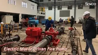 Одноступенчатый пожарный насос с электроприводом 1250 галлонов в минуту, энергосберегающий