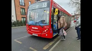 (Hill Climb, High Revs, Thrash) London Bus Route 331 To Uxbridge On DE1014 LK09 ENR