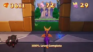 Spyro 3: 100% run Midday Gardens Home World