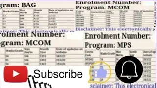 IGNOU result 14 new update