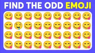 FIND THE ODD EMOJI OUT|| CAN YOU FIND THE ONE DIFFERENT EMOJI! #emojichallenge #emojigame 