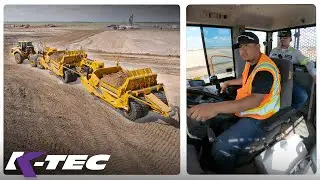 Обучение операторов скреперов K-Tec ADT &ndash; на испанском языке.