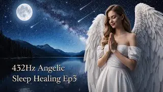 432Hz Angelic Sleep Meditation Ep3 (1hr) ✨ Deep Calm, Healing Light & Peaceful Dreams