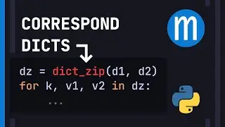 Writing zip, but for dictionaries