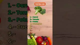 Guess 10/10 Veggies #guess #vegetables #food #quiz #challenge #trivia