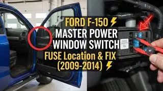FORD F-150 Master Power Window Switch FUSE/Circuit Breaker Location & FIX (2009-2014)