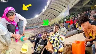 They moved to the side of the stadium with the help of the operator to cover their living expenses.