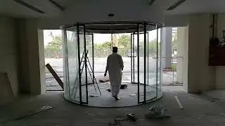 Curved Sliding door & Circle slide Door Systems installad