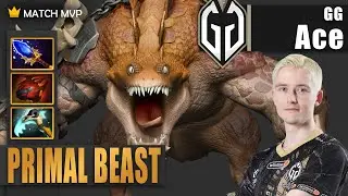 Primal Beast Offlane | GG.Ace | RUSH HEART AND TANK SO MUCH FOR YOUR TEAM | 7.34c Gameplay Highlight