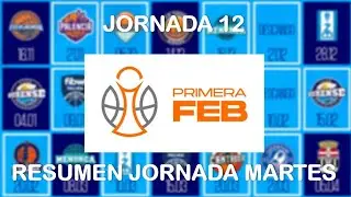Resumen J12 Leb Oro 2025-2026 Partidos del Martes.