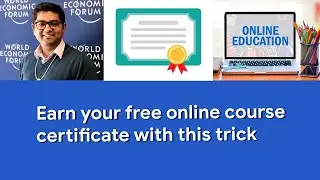 Earn free online course certificate | Urdu Hindi