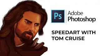 Tom Cruise The Last Samurai Movie Painting in Adobe Photoshop | Digital Art | Speedart