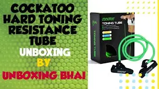#COCKATOO Hard Toning Resistance Tube Detailed Hindi Review | Cheap Home Exercise Equipment