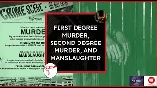 WHAT IS FIRST,SECOND AND THIRD DEGREE MURDER?🚦🔖🚩