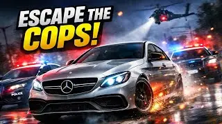 Escaping from Police #PoliceChase #HighSpeedChase #RacingCommunity #EscapingTheCops #c63