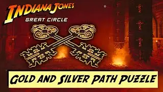 Gold and Silver Path Puzzles &ndash; Indiana Jones and The Great Circle I [4K]
