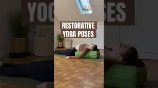 🧘🏼&zwj;♀️Restorative #yoga with the bolster! #restorativeyoga #meditation #yogaprops #gentleyoga #yogi
