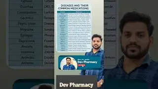 Disease and their common medicines #medicine #disease #drugs #pharmacy #nursing#preparation#ytshorts