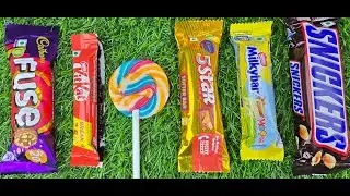 Relaxing Candy ASMR Sounds | Chocolate Unboxing Video / Fuse, KitKat, Snickers, Milkybar & Lollipop.